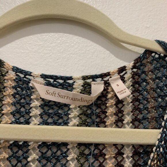 Soft Surroundings Open Weave Tunic Size Small - Picture 2 of 10